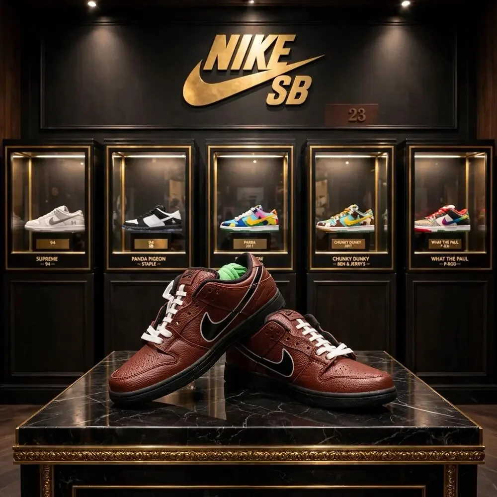Size 9.5 - Nike SB Dunk Low Pro x Limosine Brown Black HJ4131-200 OG Box
